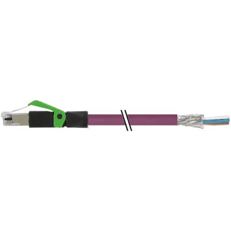 Murrelektronik M8 MALE 0 Degree / M8 FEMALE 0 Degree, PUR 3x0.25 gy UL/CSA 2m 7000-74101-7980300